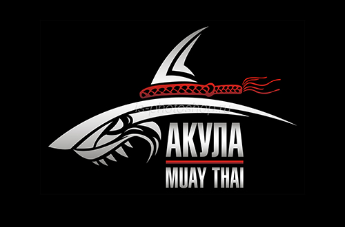 Логотип для клуба тайского бокса `Акула`.
